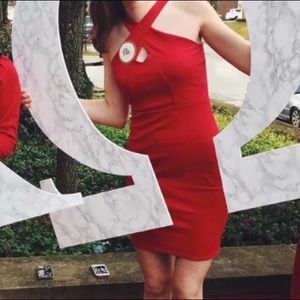 Socialite (Nordstrom) red fitted dress